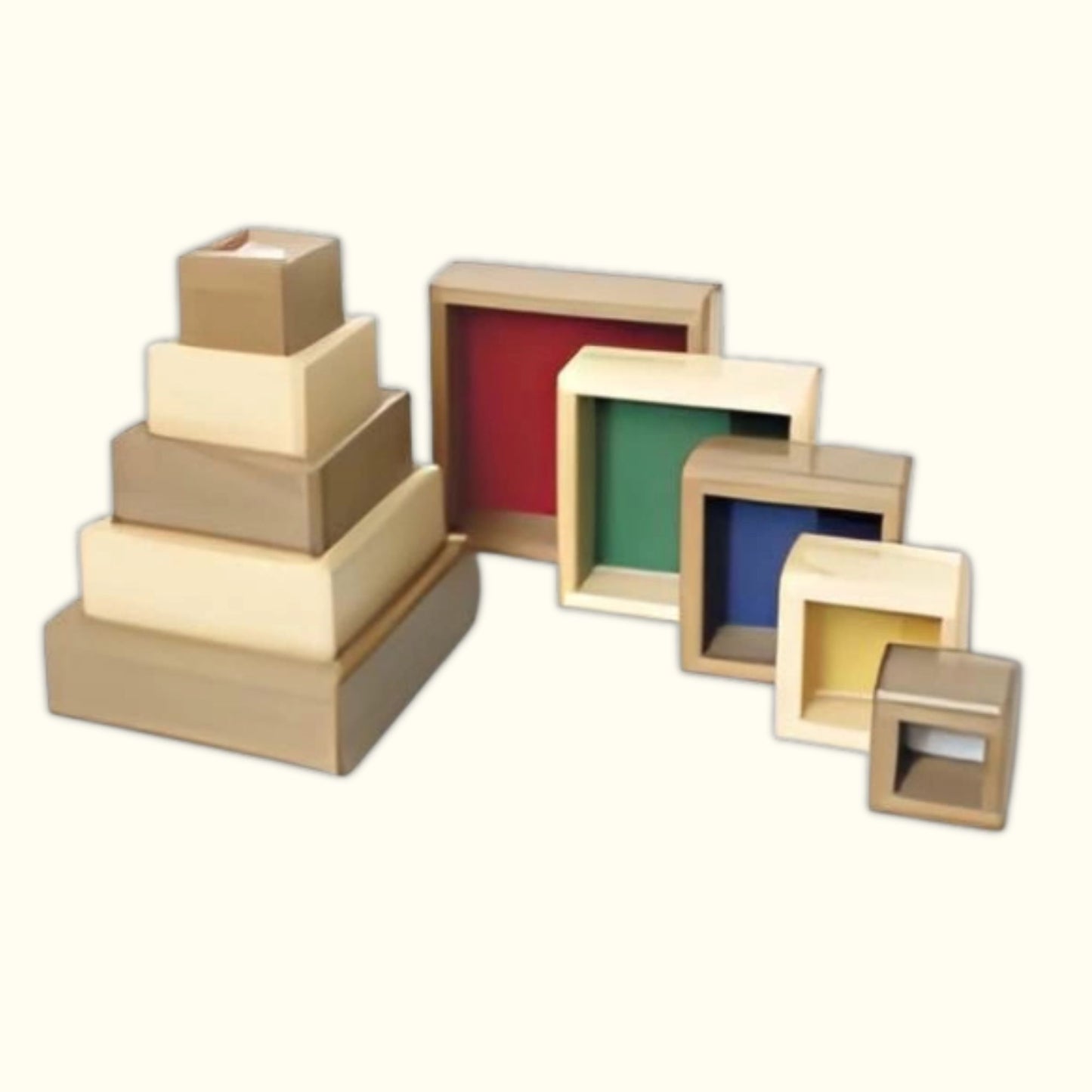 Montessori Wooden Stacking Tower