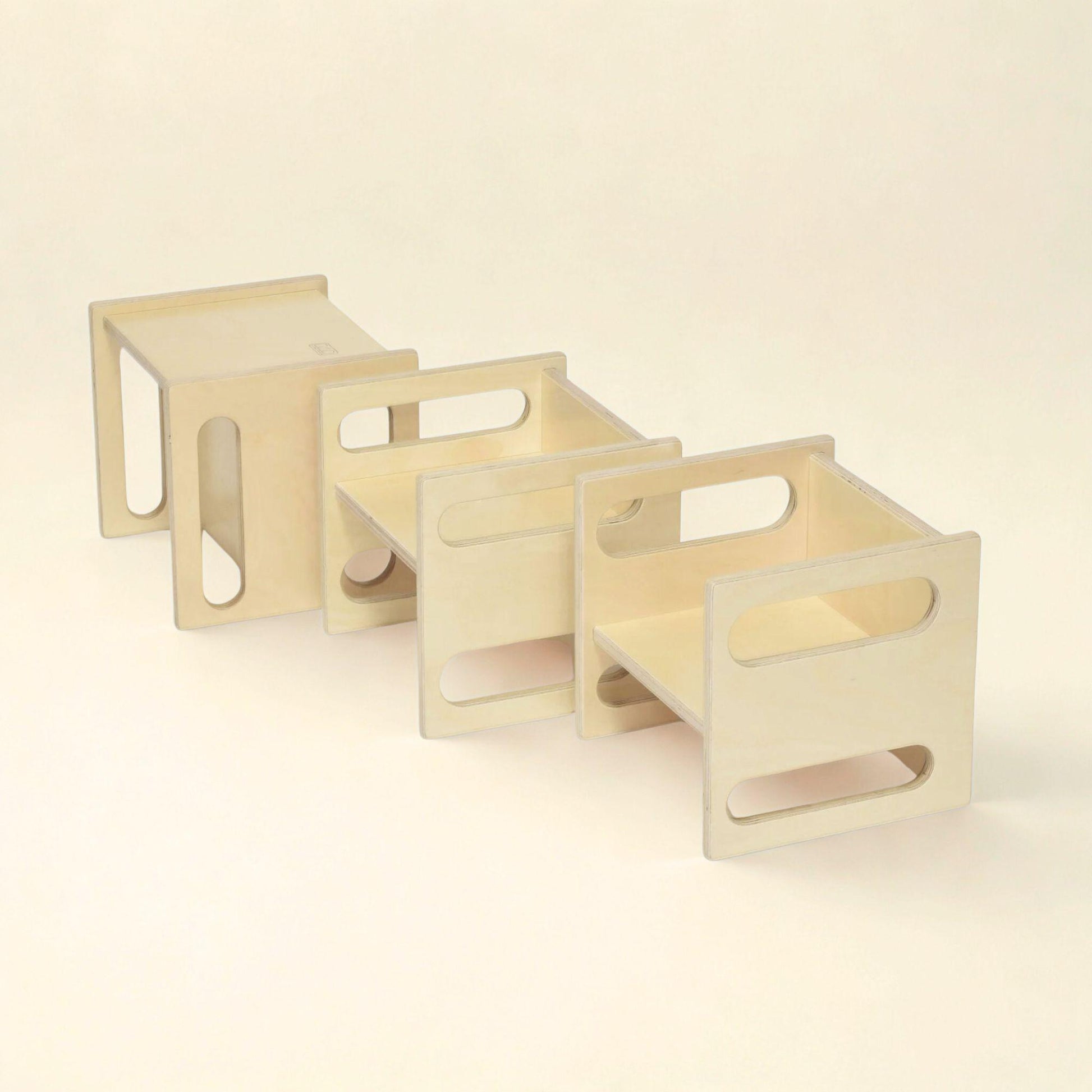 Montessori Cube Chair different seat positions