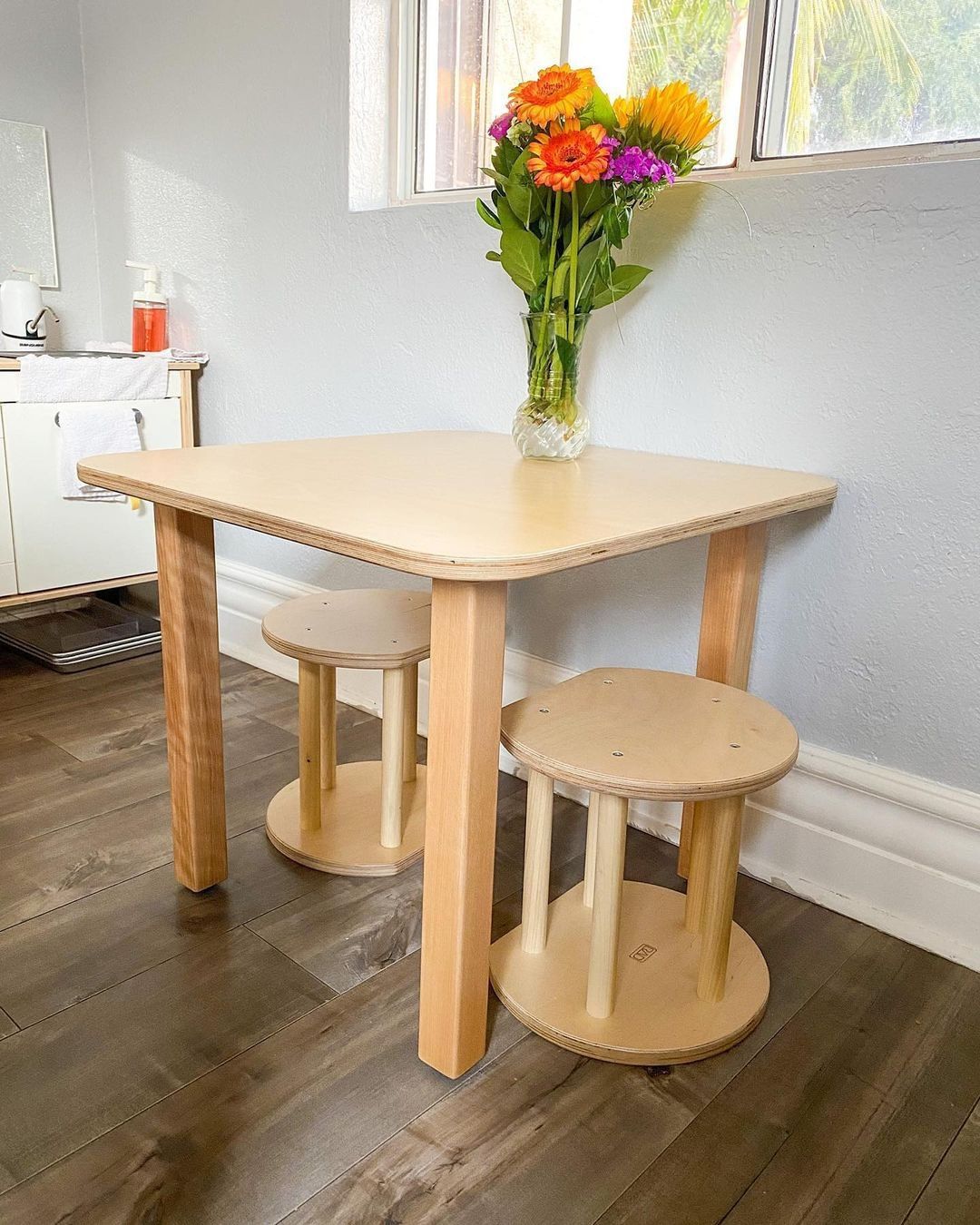 montessori furniture. montessori table and chairs.