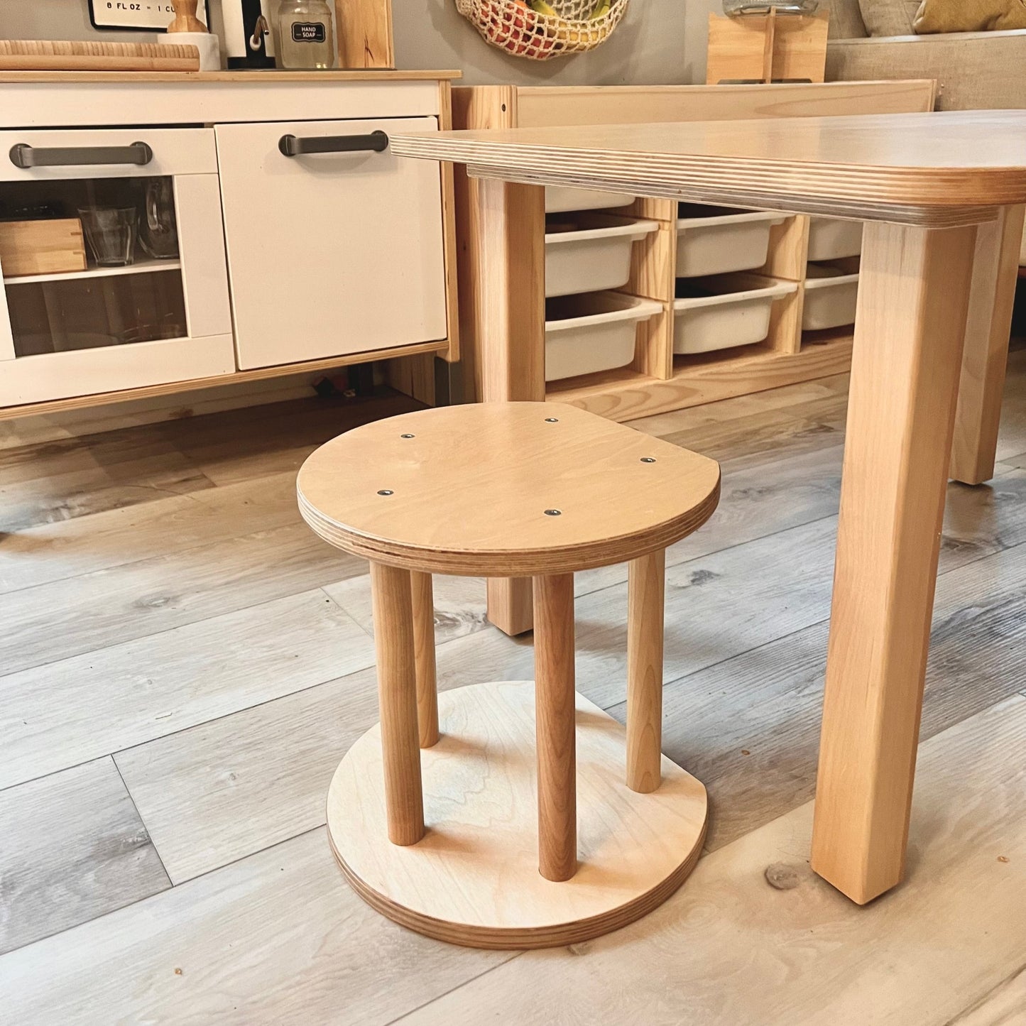 Wooden Stool for Kids & Toddlers