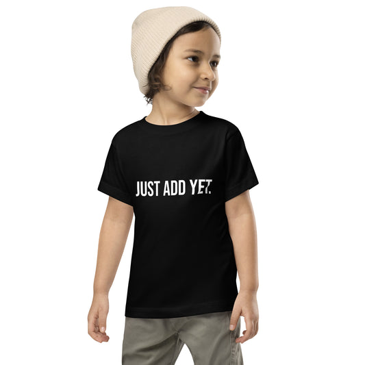 toddler staple tee black front
