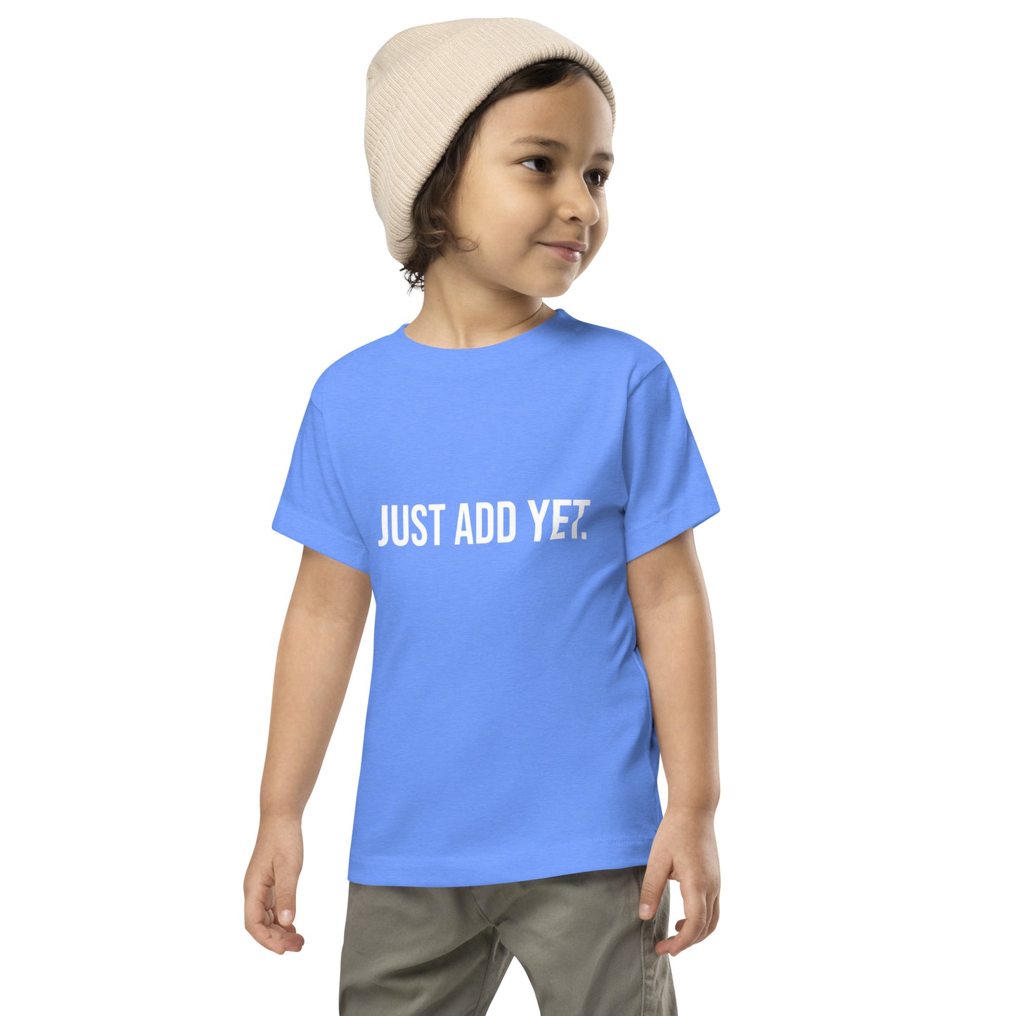 toddler staple tee heather columbia blue front