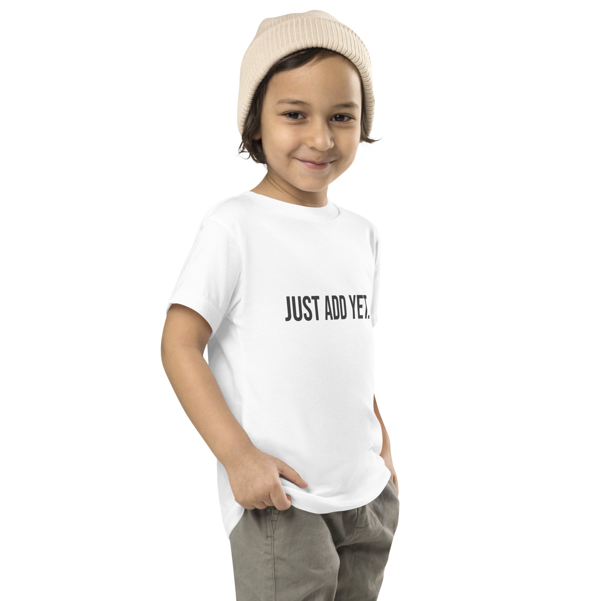 toddler staple tee white right front