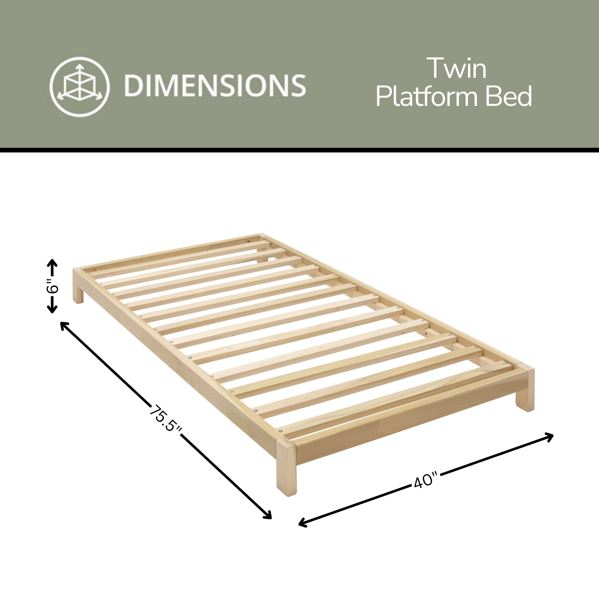 twin platform dimensions