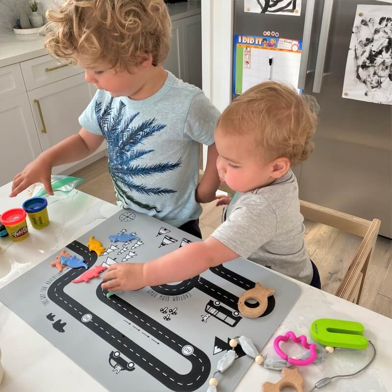 siblings both fit in the double learning tower