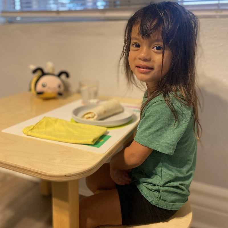 Montessori table for toddlers learning to wean