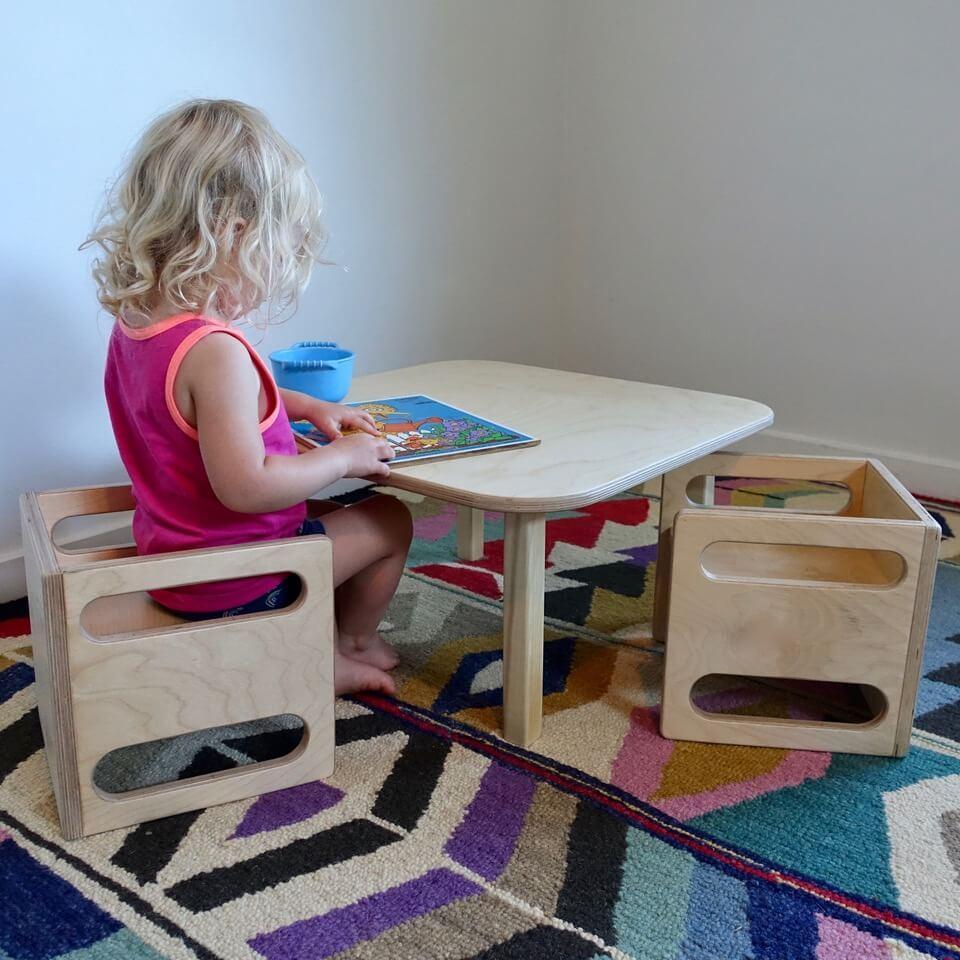 Montessori Cube Chair - RAD Children's Furniture - pikler triangle - montessori toddler furniture - climbing triangle - nursery room