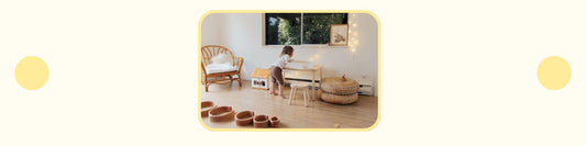 Child Leaning On Wooden Table