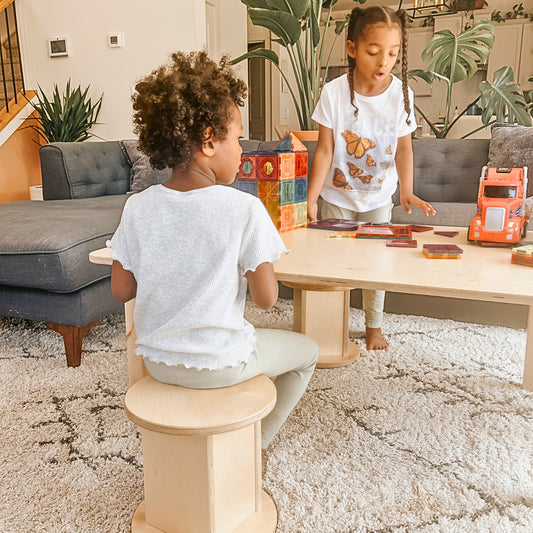 Wooden Stool - weaning chair - pikler triangle - montessori toddler furniture - climbing triangle - nursery room