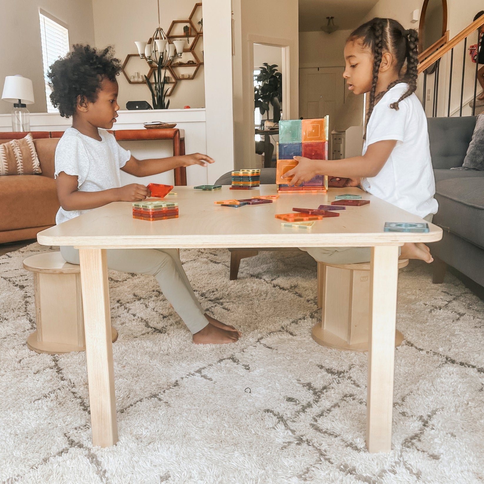 Rectangle Table: Kids' Activity Table for Groups