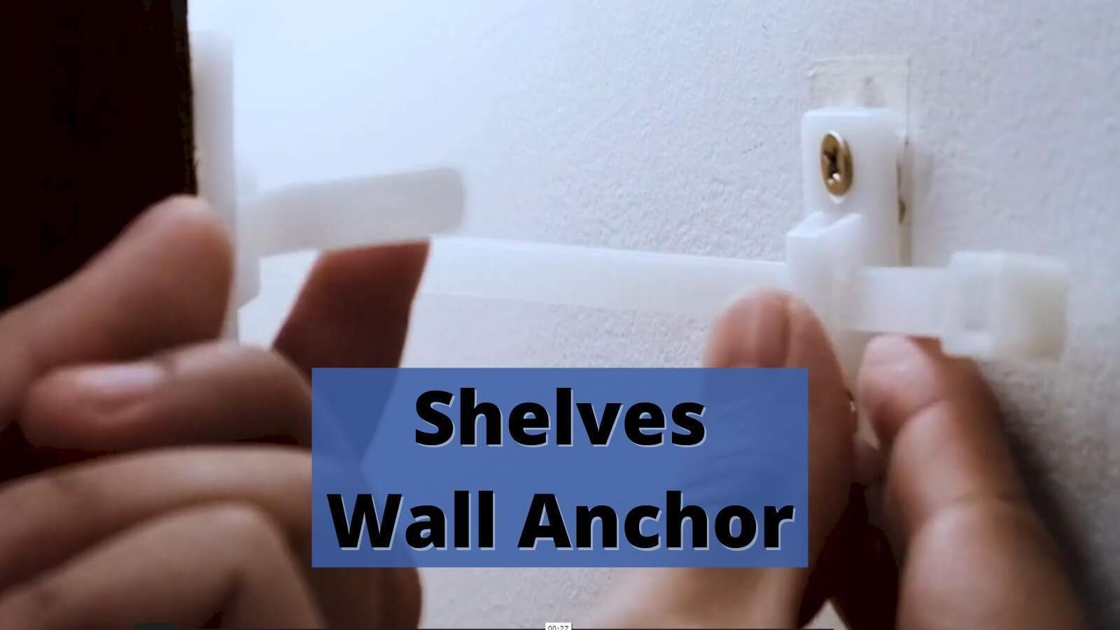 Load video: Wall anchor for montessori shelves
