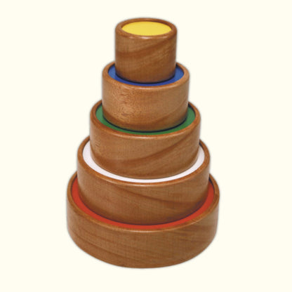 Montessori Wooden Stacking Ring Tower