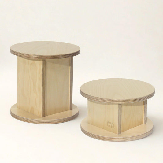 Wooden Stool - Montessori Furniture - montessori toddler furniture - climbing triangle - nursery room