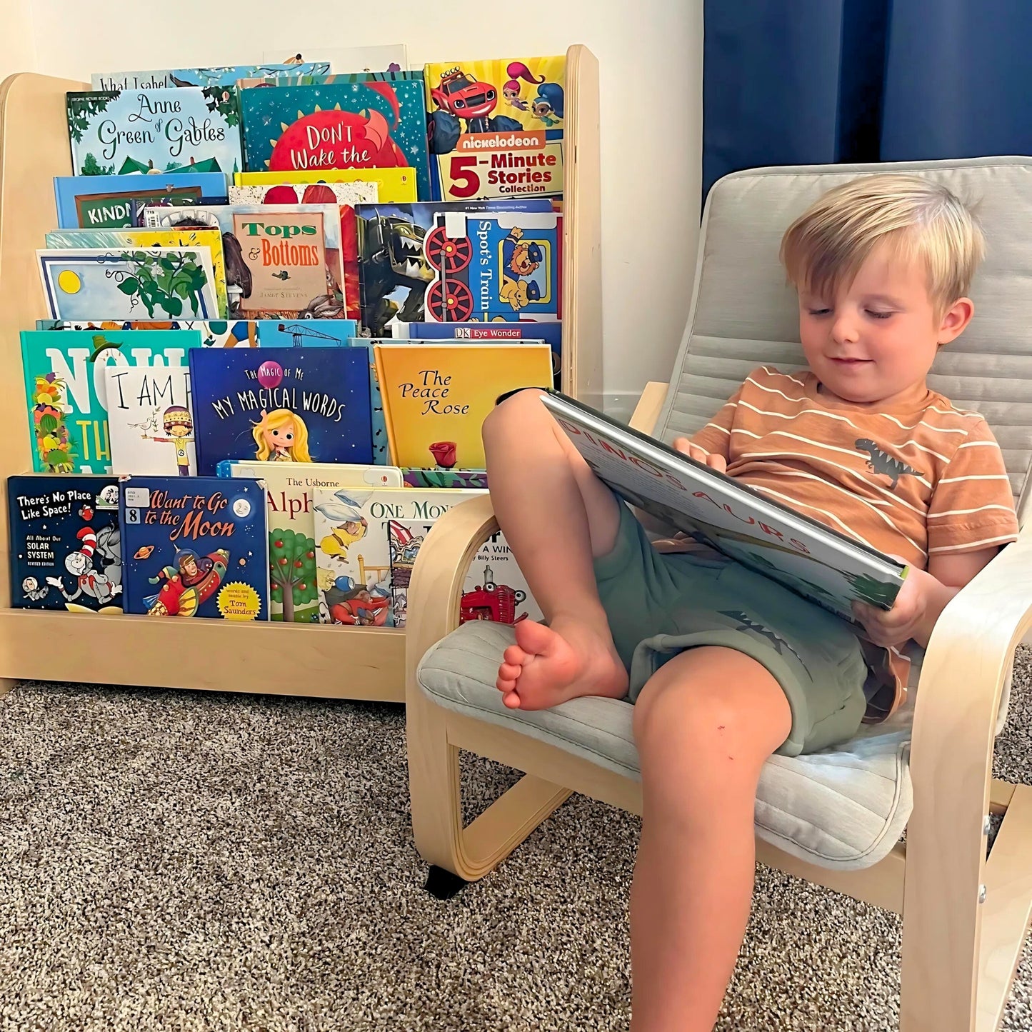 Tiered Montessori Bookshelf