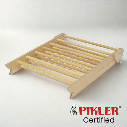 A folded pikler triangle.  This is not a Pikler triangle Ikea but an american made one.