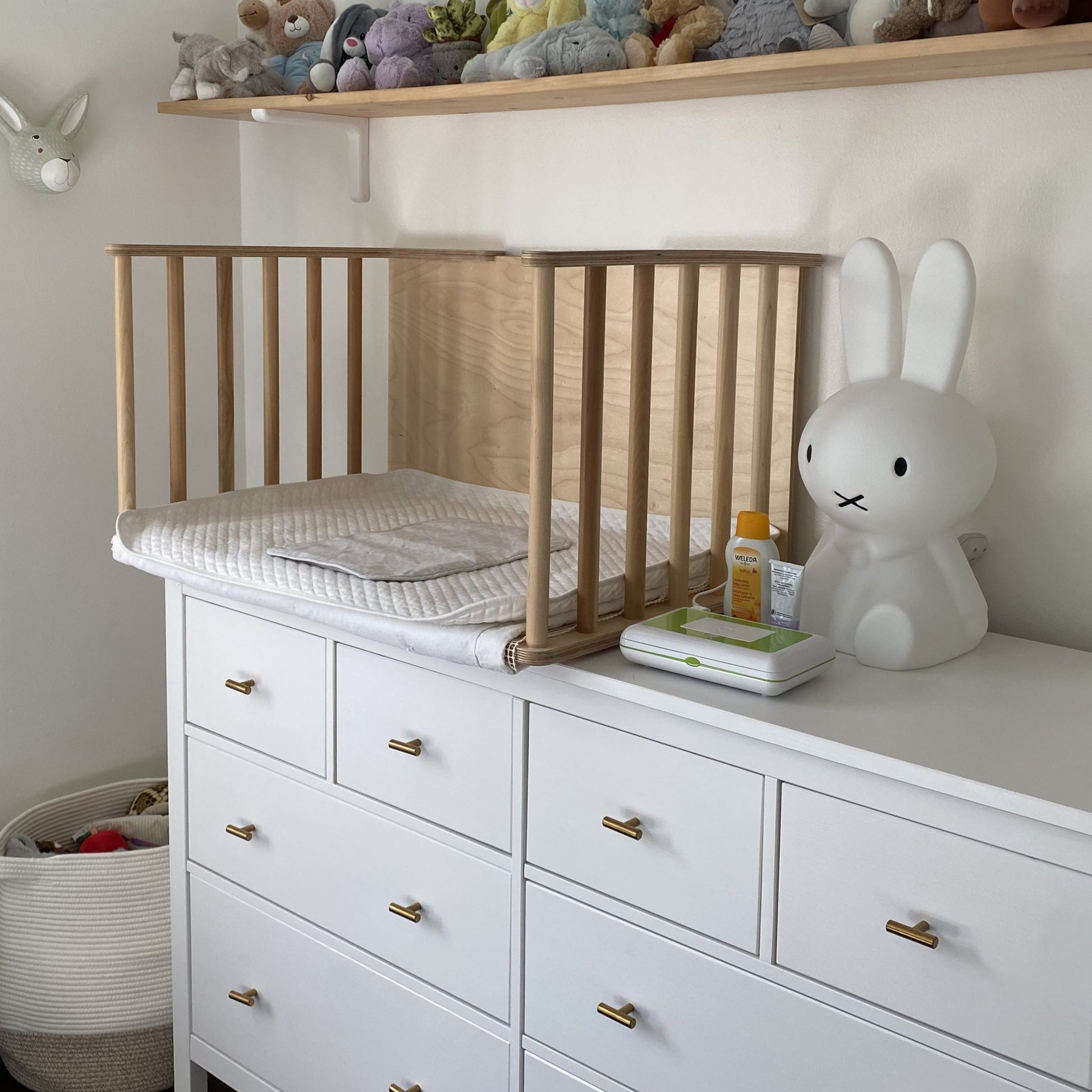 Our IKEA Diaper Changing Cart  Baby room organization, Ikea nursery hack,  Ikea nursery