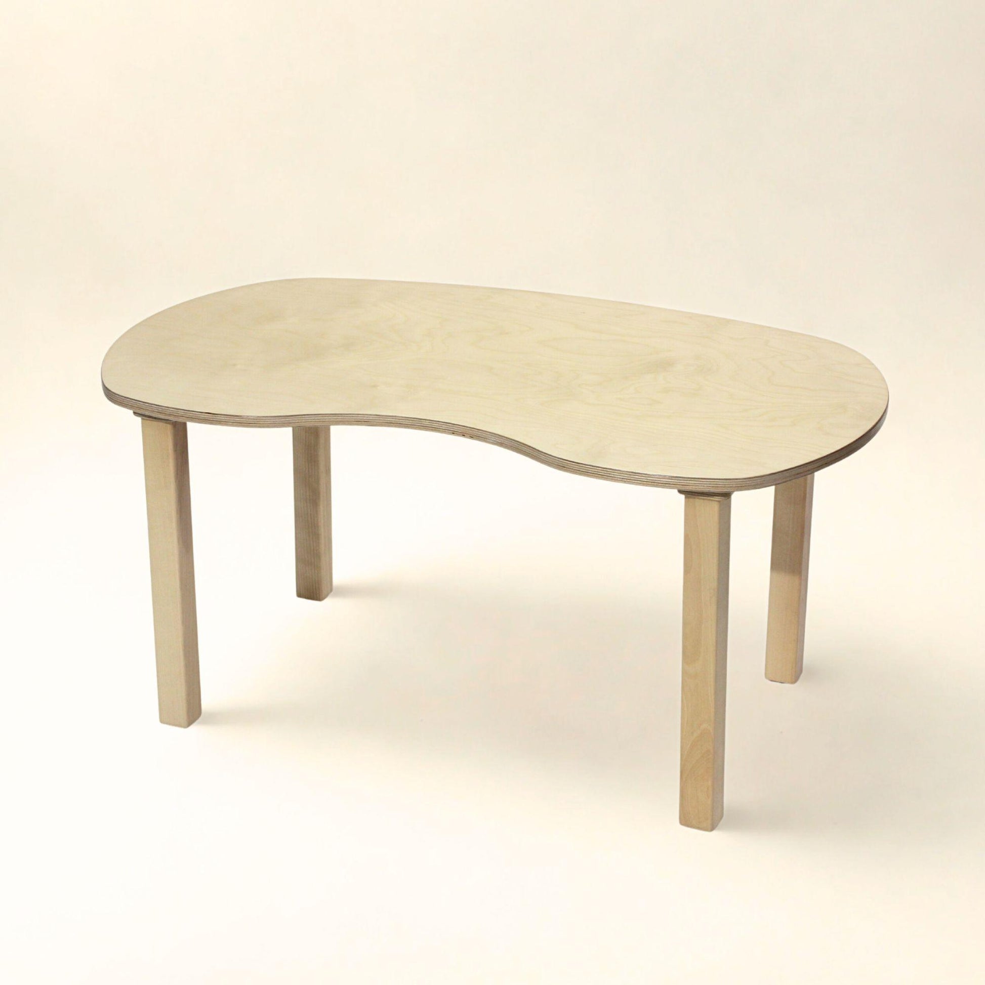 preschool Kidney Table - wooden homeschool table - montessori toddler furniture