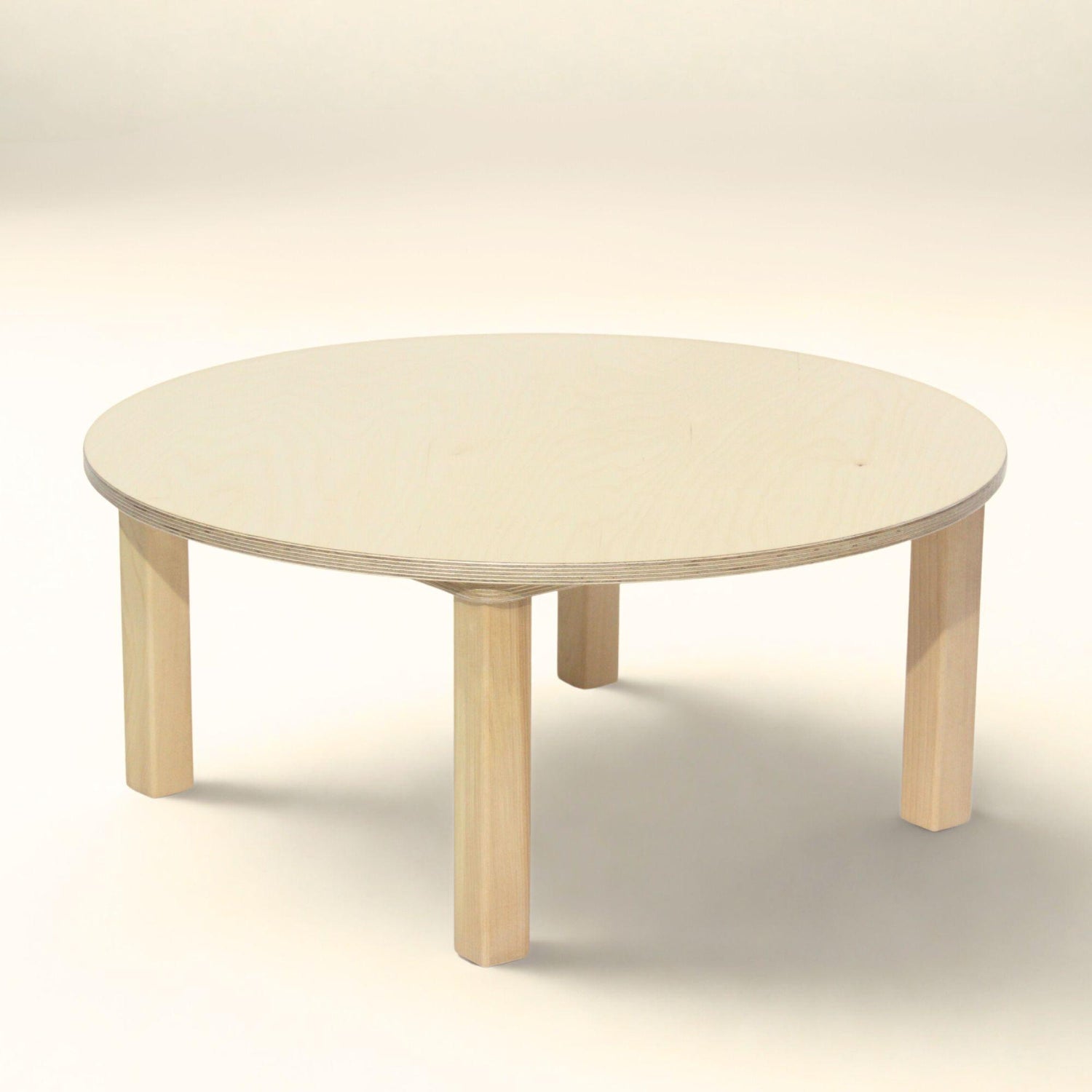 wooden table for infants and toddlers. round 30 inch size
