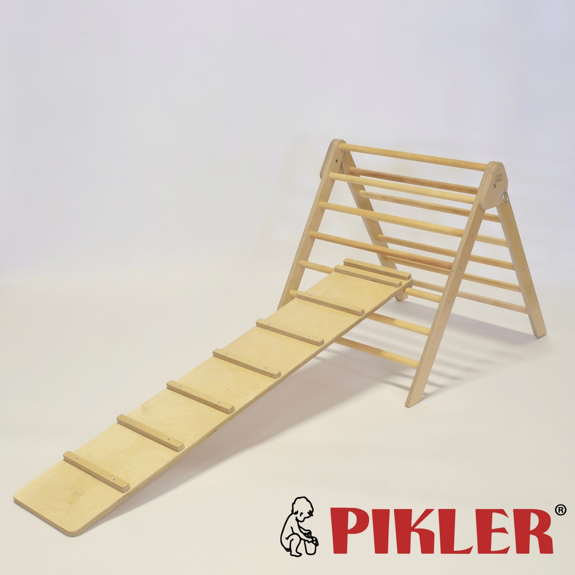 Triángulo de Aprendizaje Pikler Plegable Madera 90 x 50 x 80 CM. TREMS –  Woodgo