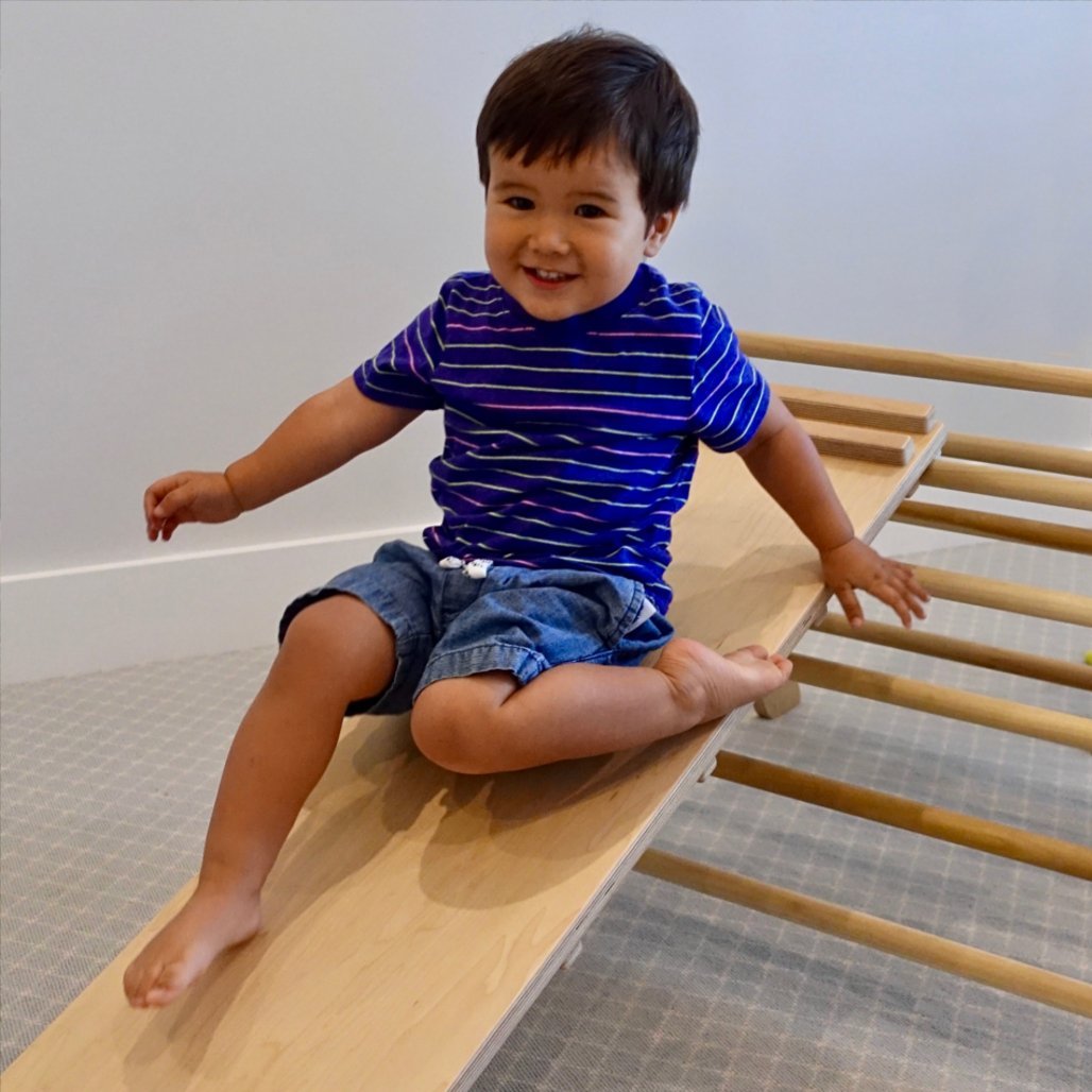 Reversible Climbing Ramp - RAD Children's Furniture - pikler triangle - montessori toddler furniture - climbing triangle - nursery room